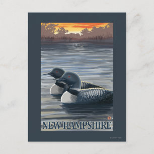 New HampshireCommon Loon Postkarte