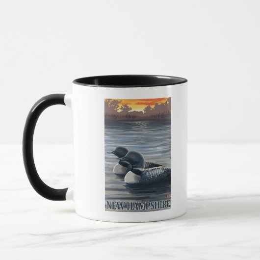New HampshireCommon Loon Tasse (Links)