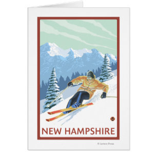 New HampshireDownhill Skier Scene