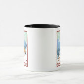 New HampshireDownhill Skier Scene Tasse (Zentrum)