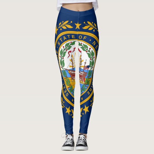 New Hampshireflagge Leggings (Vorderseite)