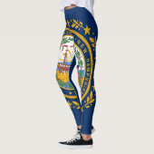 New Hampshireflagge Leggings (Links)