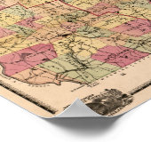 New HampshirePanoramakarteNew Hampshire Poster (Ecke)