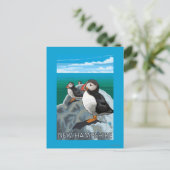 New HampshirePuffins Scene Postkarte (Stehend Vorderseite)