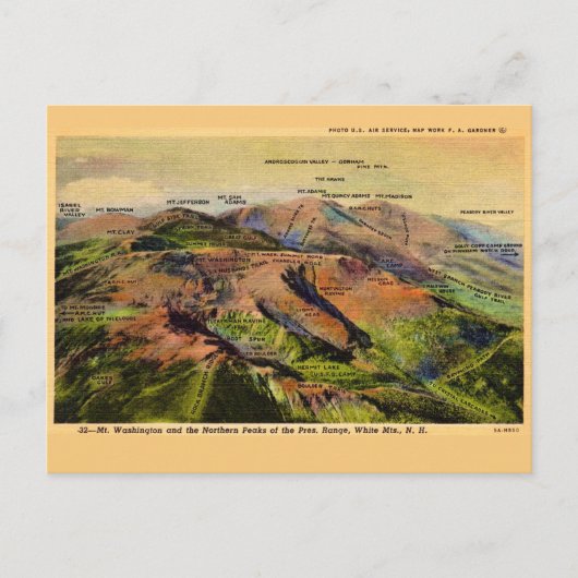 New Hampshire's White Mountains Postkarte (Vorderseite)