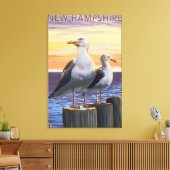 New HampshireSea Gulls Scene Leinwanddruck (Insitu (Wohnzimmer))