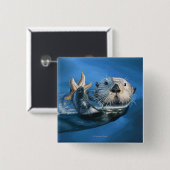 New HampshireSea Otter Scene Button (Vorne & Hinten)