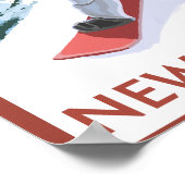 New HampshireSnowboarder Scene Poster (Ecke)