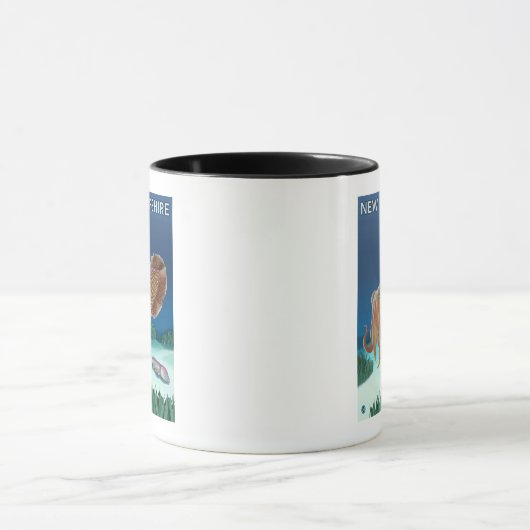 New HampshireTintenfischszene Tasse (Zentrum)