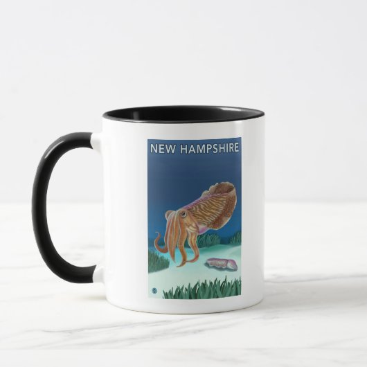 New HampshireTintenfischszene Tasse (Links)