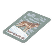 New HampshireWolf Scene Magnet (Linke Seite)