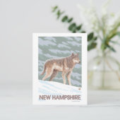 New HampshireWolf Scene Postkarte (Stehend Vorderseite)