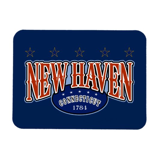 New Haven 1784 Magnet (Horizontal)