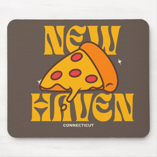New Haven Apizza CT Connecticut Pizza Mousepad (Vorne)