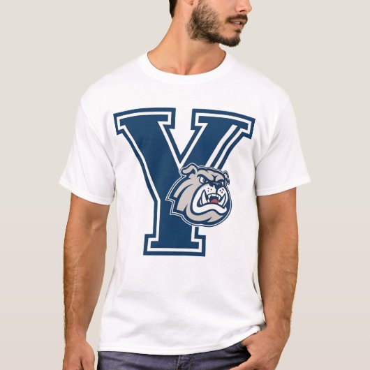 New Haven Bulldog Emblem - Klassische Uni T-Shirt (Vorderseite)