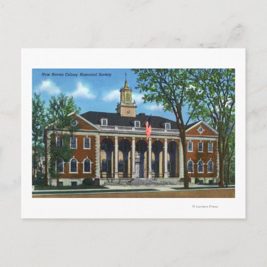 New Haven Colony Historical Society Postkarte (Vorderseite)