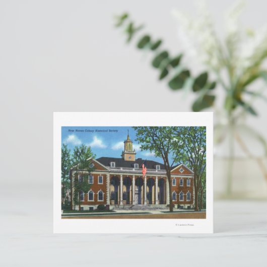 New Haven Colony Historical Society Postkarte (Stehend Vorderseite)