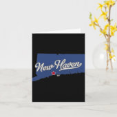 New Haven Connecticut Ct Karte  (Gelbe Blume)