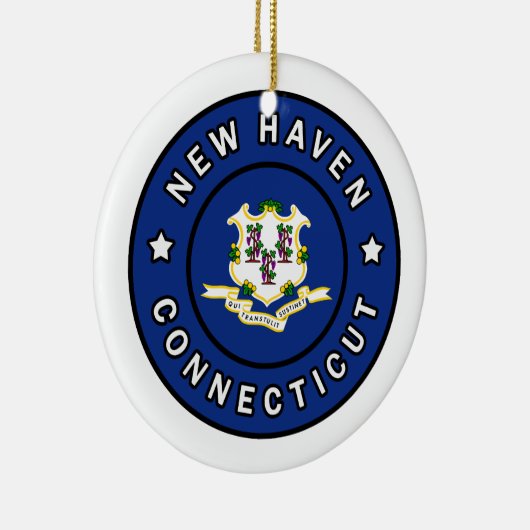 New Haven Connecticut Keramik Ornament (Rechts)