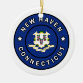 New Haven Connecticut Keramik Ornament (Vorne)