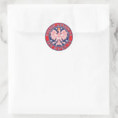 New Haven Connecticut Polnisch Runder Aufkleber (Tasche)