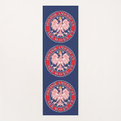 New Haven Connecticut Polnischer Adler Yogamatte (Vorderseite)