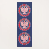 New Haven Connecticut Polnischer Adler Yogamatte (Rückseite)