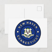 New Haven Connecticut Postkarte (Vorne/Hinten)