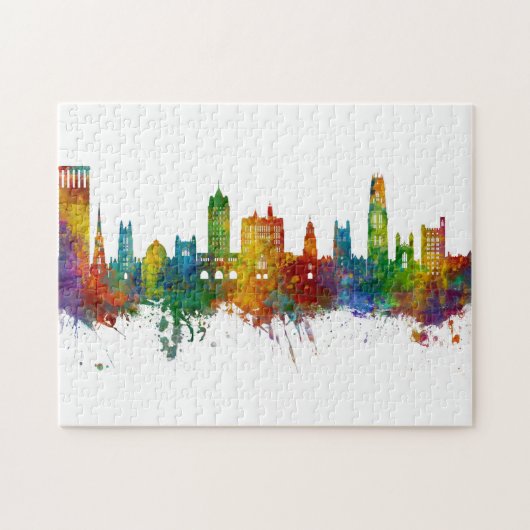 New Haven Connecticut Skyline Puzzle (Horizontal)