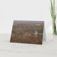 New Haven CT Autumn Painting Grußkarte