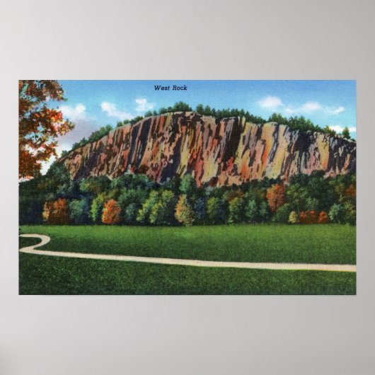New Haven, CTView of West Rock Poster (Vorne)