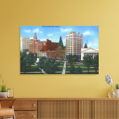 New Haven, CTView von überall her Leinwanddruck (Insitu (Wohnzimmer))