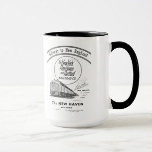 New-Haven Eisenbahn-Zugang nach Neu-England 1950 Tasse