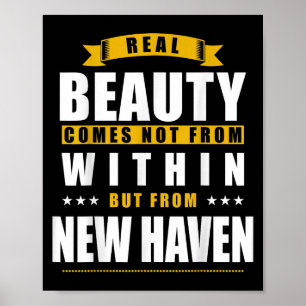 New Haven - Lustiges D Stadt Geschenk Poster