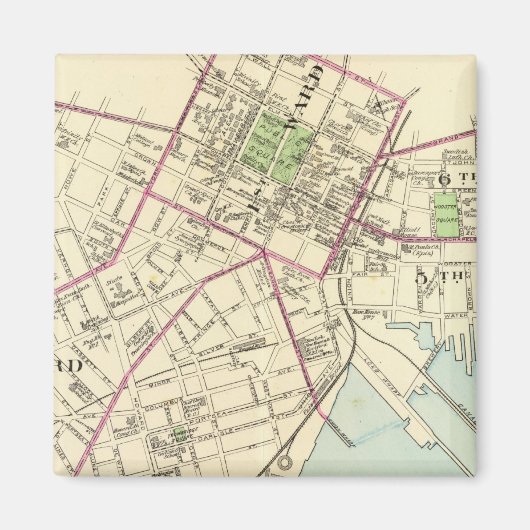 New Haven Map Magnet (Vorne)