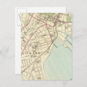 New Haven Map Postkarte (Vorne/Hinten)