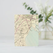 New Haven Map Postkarte (Stehend Vorderseite)