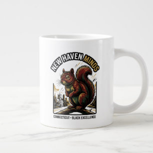 New Haven Minds Roter Eichhörnchen Schwarze Exzell Jumbo-Tasse