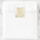 New Haven N Quadratischer Aufkleber (Tasche)