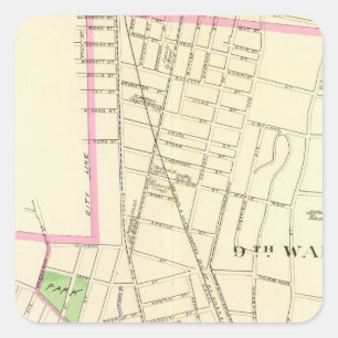 New Haven N Quadratischer Aufkleber