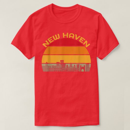 New Haven Pizza Hauptstadt of the World Connecticu T-Shirt (Design vorne)