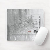 New Haven Railroad 1956 Karte Mousepad (Mit Mouse)