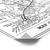 New Haven Railroad 1956 Map Poster (Ecke)