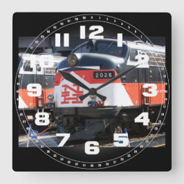 New Haven Railroad, C-DOT FL 9M 2026 Wall Clock Quadratische Wanduhr