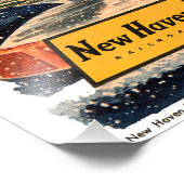 New Haven Railroad Christmas 1947 Fotodruck (Ecke)