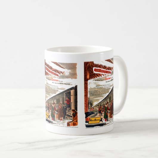 New Haven Railroad Christmas 1947 Kaffeetasse (VorderseiteRechts)