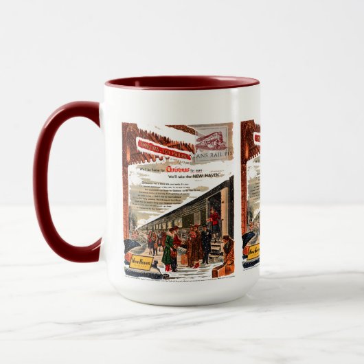 New Haven Railroad Christmas 1947         Tasse (Links)
