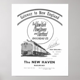 New Haven Railroad-Gateway nach Neuengland 1950 Poster