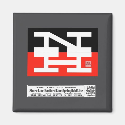 New Haven Railroad-Logo _1  Magnet (Vorne)