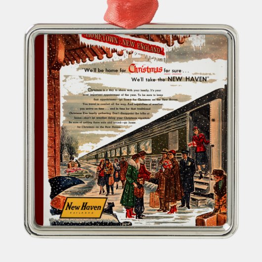 New Haven Railroad Weihnachten 1947 Ornament (Vorne)